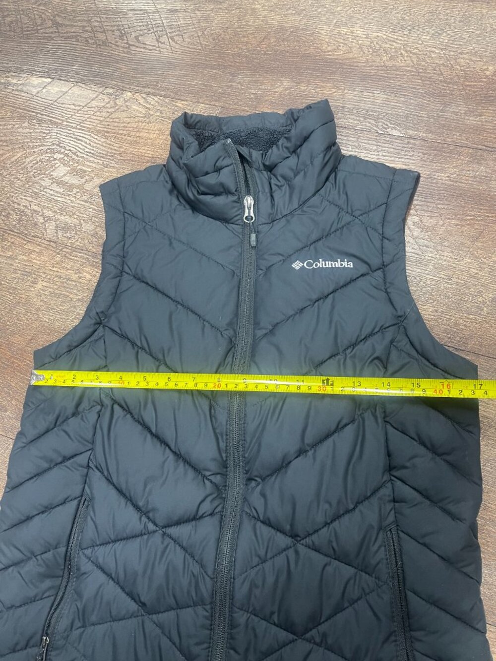 Columbia Omni-Heat Black Quilted Insulated Vest Medium - Picture 2 of 8